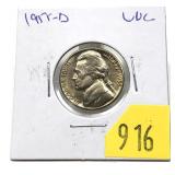 1955-D Jefferson nickel, Unc.