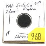 1796 Sardinia 2 denari