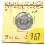 1941C Newfoundland 5-cents