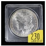 1883-O Morgan dollar, MS