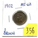 1902 Indian Head cent, Unc.