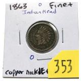 1863 Indian Head cent