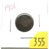 1901 Indian Head cent