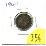 1864 Indian Head cent