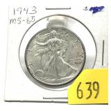 1943 Walking Liberty half dollar