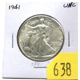 1941 Walking Liberty half dollar