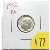1956 Roosevelt dime