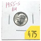 1955-S Roosevelt dime