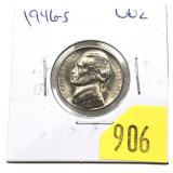 1946-S Jefferson nickel, Unc.