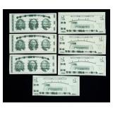 Lot, Bureau of Engraving proofs, 7 pcs.
