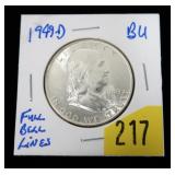 1949-D Kennedy half dollar, BU