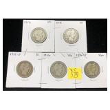 x5- Barber quarters -x2 quarters -Sold by the