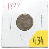 1877 Seated Liberty dime