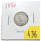 1882 Seated Liberty dime