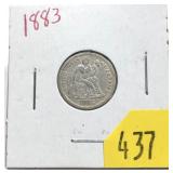 1883 Seated Liberty dime