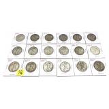 x36- Half dollars, 90% silver -x36 half dollars -