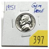 1951 Proof nickel