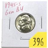 1945-S Jefferson nickel