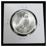 1923 Peace dollar, frosted gem