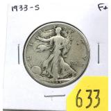 1933-S Walking Liberty half dollar