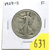 1929-S Walking Liberty half dollar