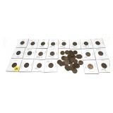 Lot of wheat cents, 51 pcs.