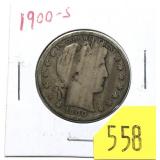 1900-S Barber half dollar