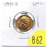 1945-S Lincoln cent, Unc.