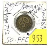1950 German 50 pfennig