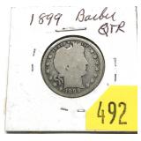 1899 Barber quarter