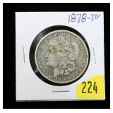 1878 7 T.F. Morgan dollar