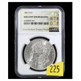 1882-O Morgan dollar NGC slab certified BU