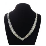 Sterling silver 16" matte and bright finish woven