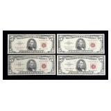 x4- $5 United States notes series of 1963 -x4