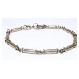 Sterling silver 8.5" adjustable to 9.5" bobbin