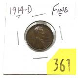 1914-D Lincoln cent