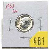 1961 Roosevelt dime