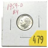 1959-D Roosevelt dime