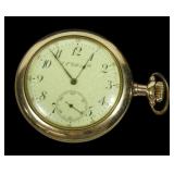 E.F. Collins & Co. open face pocket watch in