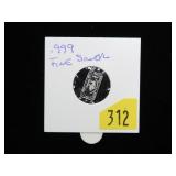 .999 Fine Silver One Gram Buffalo Ingot