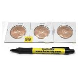 x3- .999 1 oz. copper rounds -x3 rounds -Sold