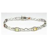 Sterling silver 7" Celtic inspired bracelet with