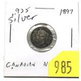1897 Canadian 5-cents