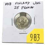 1917 Finland 25 pennia