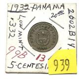 1932 Panama 5-cents