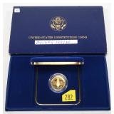 1987 $5 Gold U.S. Constitution Proof Coin -90%