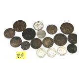 Lot, U.S. and world coins with silver