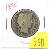 1895 Barber half dollar