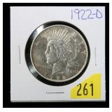 1922-D Peace dollar