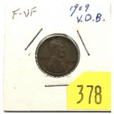 1909-VDB Lincoln cent